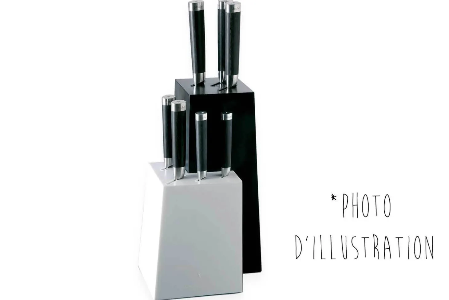 Bloc vide Kai Michel Bras type L corian blanc et noir