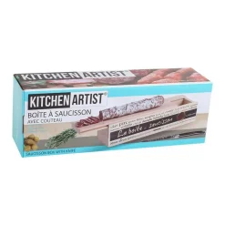 Boite à saucisson Kitchen Artist 2 en 1 avec couteau