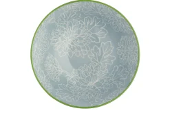 Bol en grès émaillé Kitchen Craft à motif floral gris et rouge