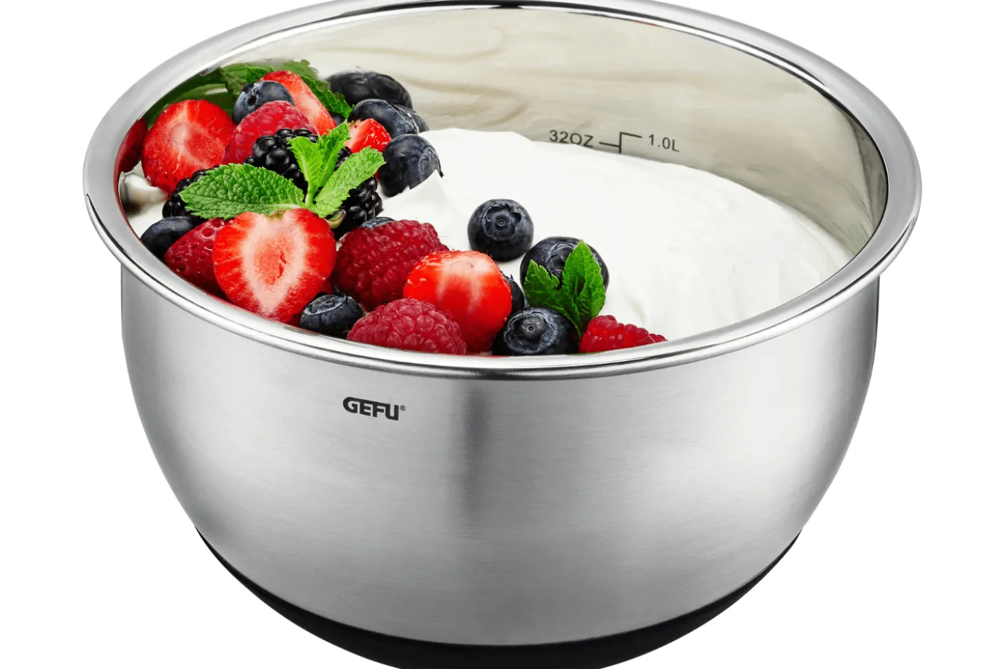 Bol Gefu Muovo en acier inoxydable diamètre 16cm avec couvercle hermétique