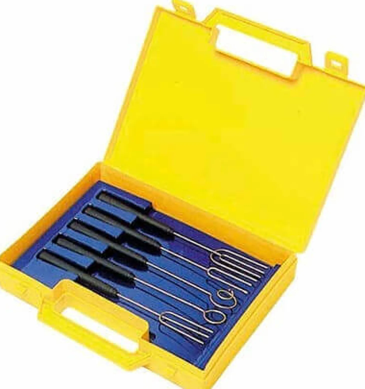 Boîte de 5 broches à tremper acier inox et manche polypropylène noir