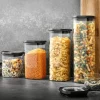 Boîte de conservation Gefu Pantry en verre borosilicate 2500ml + 3 étiquettes autocollantes