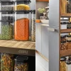 Boîte de conservation Gefu Pantry en verre borosilicate 1400ml + 3 étiquettes autocollantes