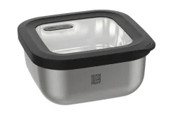 Boîte de conservation Gefu Provido carrée 1800ml en acier inox