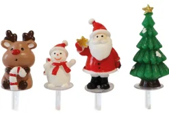 Boîte de 4 décors Scrapcooking Sweet Xmas pour bûche de Noël