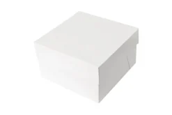 Boîte à gâteaux Patisdécor en carton blanc