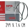Boîte 5 lames dentées FISCHER Super acier suédois 249cm pour scie électrique à ruban largeur 16mm