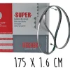 Boîte 5 lames dentées FISCHER Super acier suédois 175cm pour scie électrique à ruban largeur 16mm