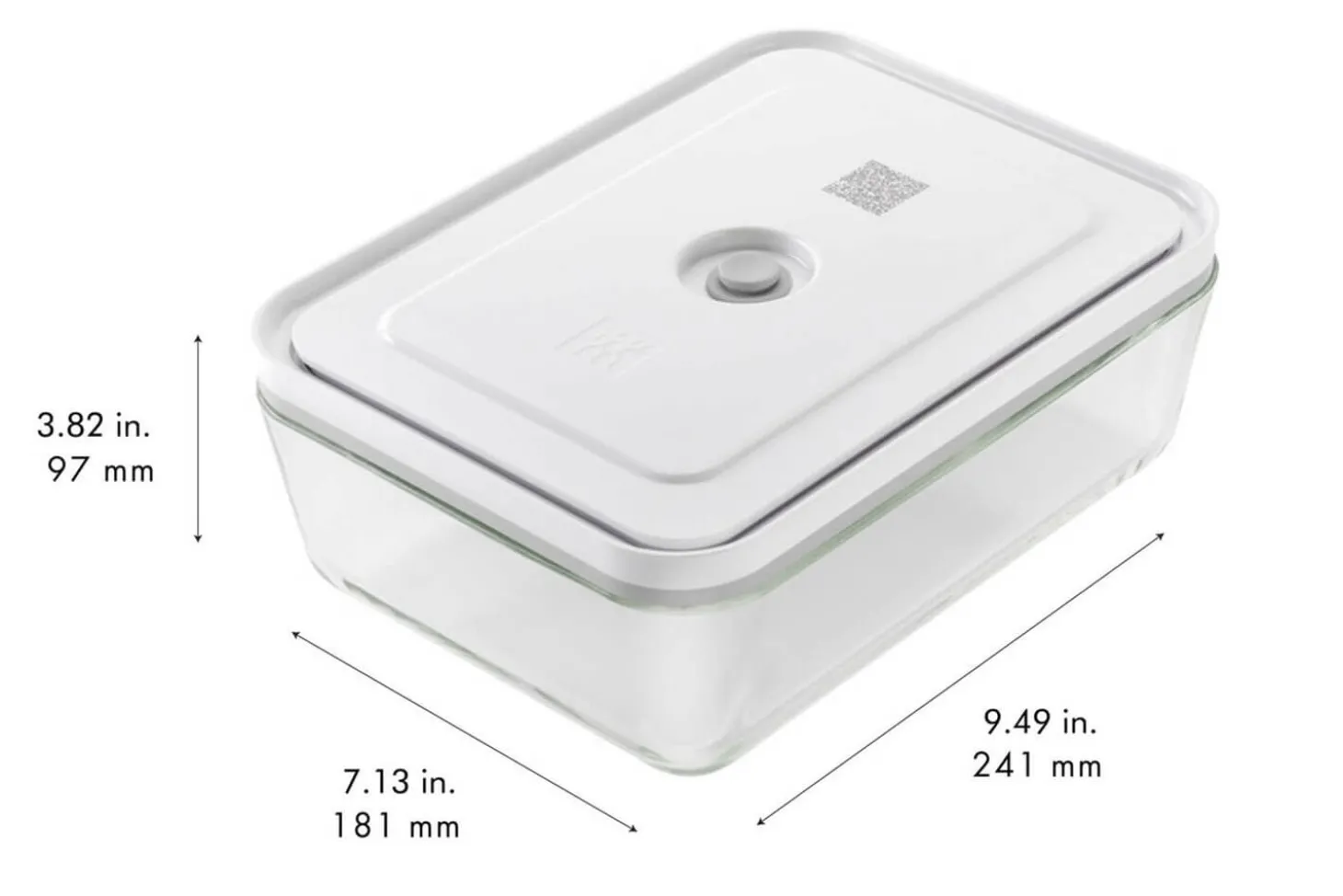 Boîte pour réfrigérateur sous vide Zwilling Fresh & Save en verre borosilicate