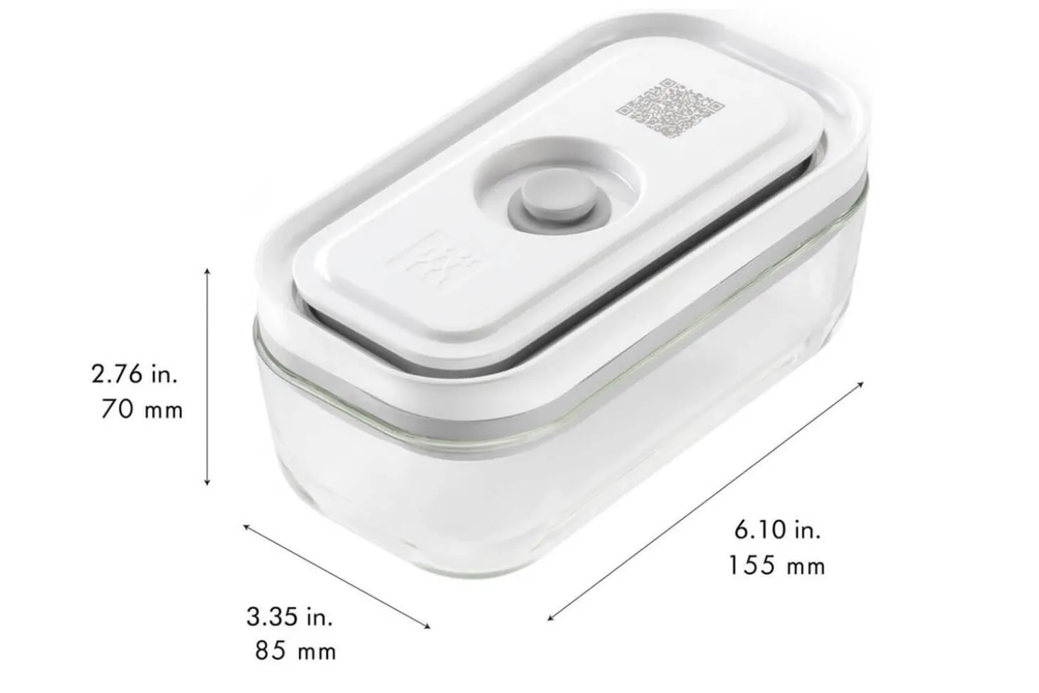 Boîte sous vide Zwilling Fresh & Save en verre borosilicate