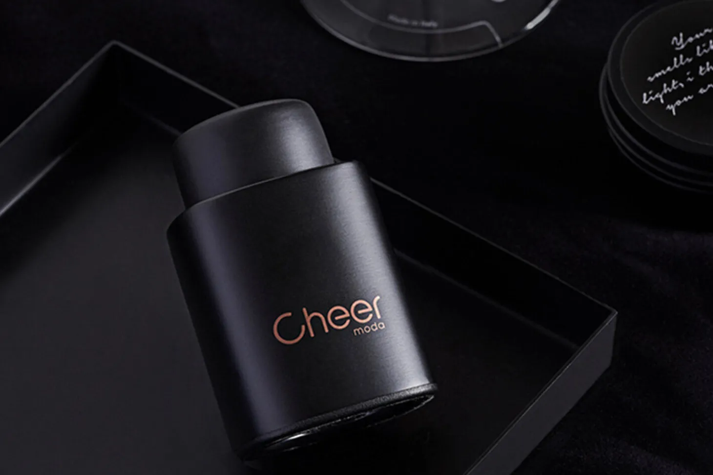 Bouchon de conservation Cheer Moda Peak - Noir & Bronze
