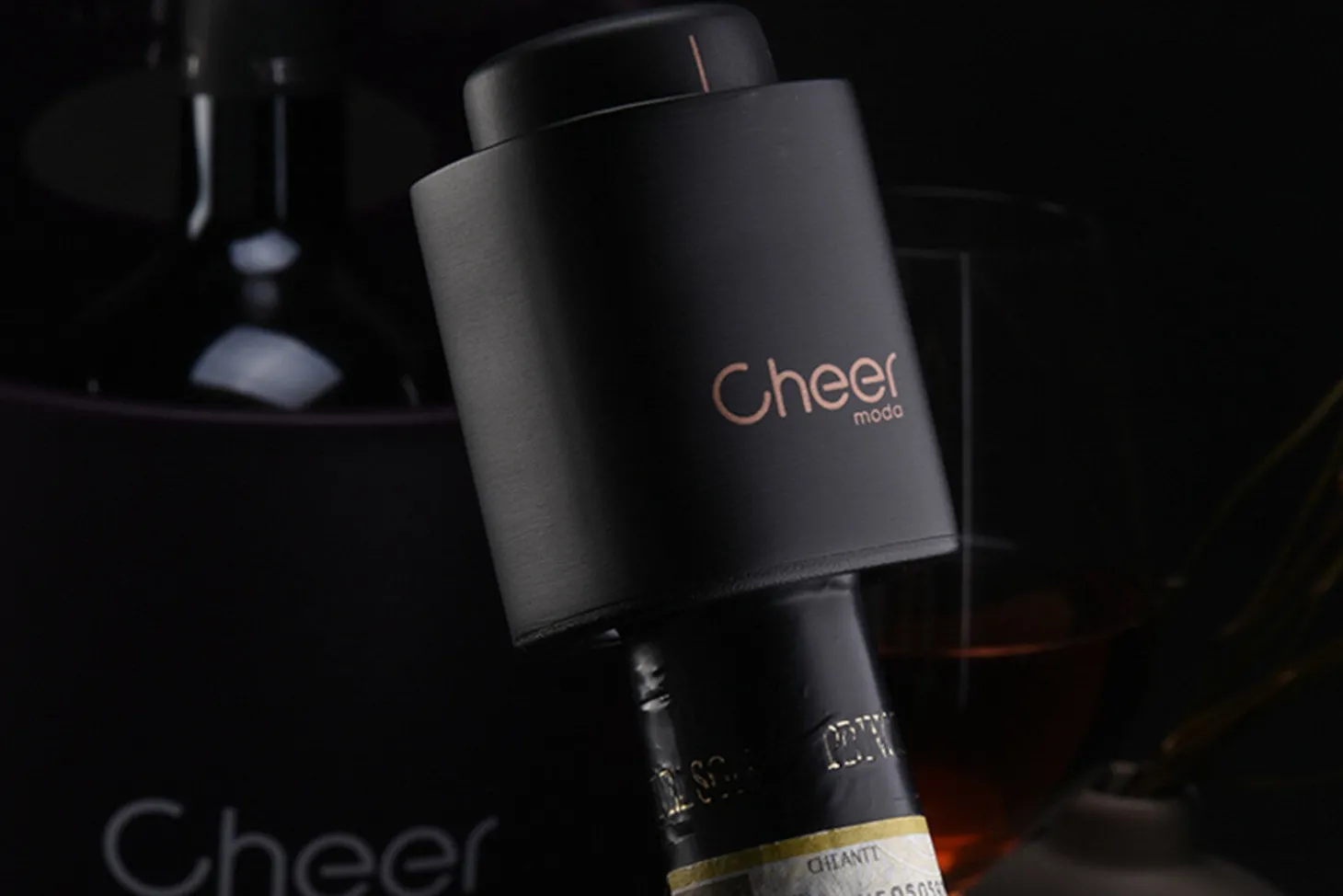Bouchon de conservation Cheer Moda Peak - Noir & Bronze