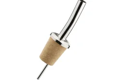 Bouchon verseur ergonomique avec tige acier inox et base en liège