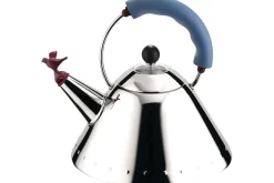 Bouilloire induction Alessi Oisillon en inox 18/10 design par Michael Graves