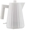 Bouilloire électrique Alessi Plissé blanche design par Michele De Lucchi