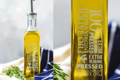 Bouteille à huile / vinaigre KitchenCraft World of Flavours en verre décoré 270ml
