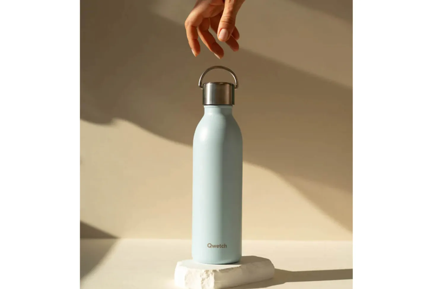 Bouteille isotherme Qwetch Active inox recyclé 1000ml – 4 coloris