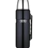 Bouteille Thermos® King inox double paroi + tasse et poignée- 1.20L