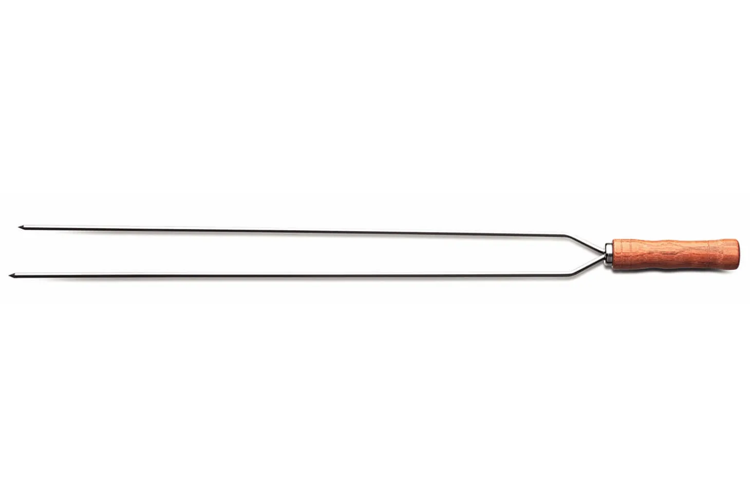Brochette double Tramontina Churrasco en inox et bois 75cm