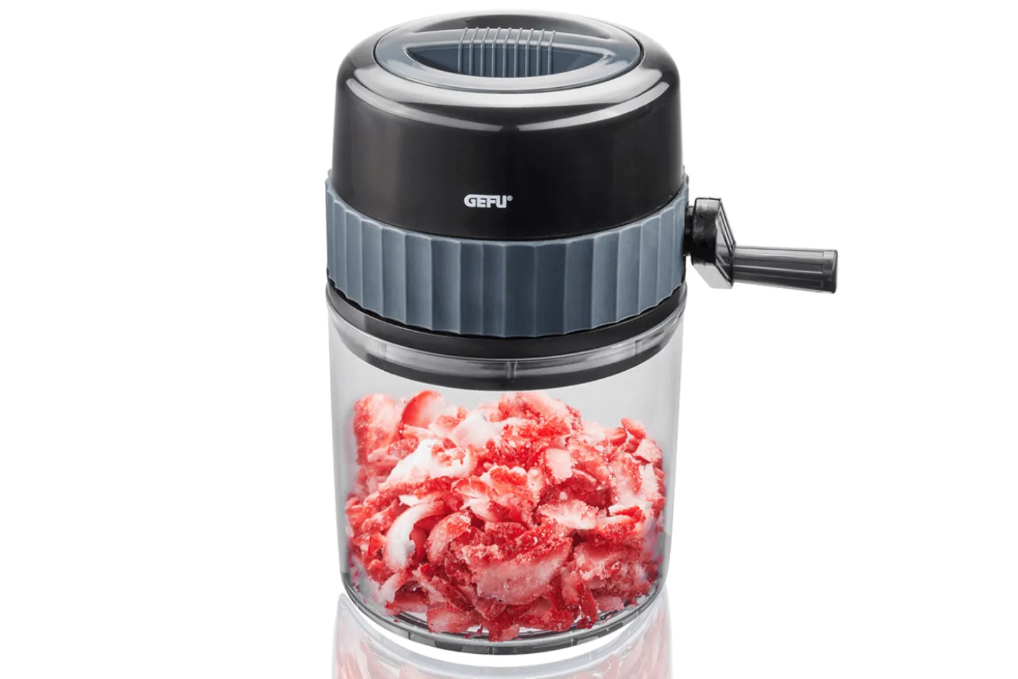 Broyeur à glace manuel Gefu Slush en acier inox et polymère 750ml