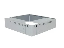 Cadre à entremets carré De Buyer extensible tout inox