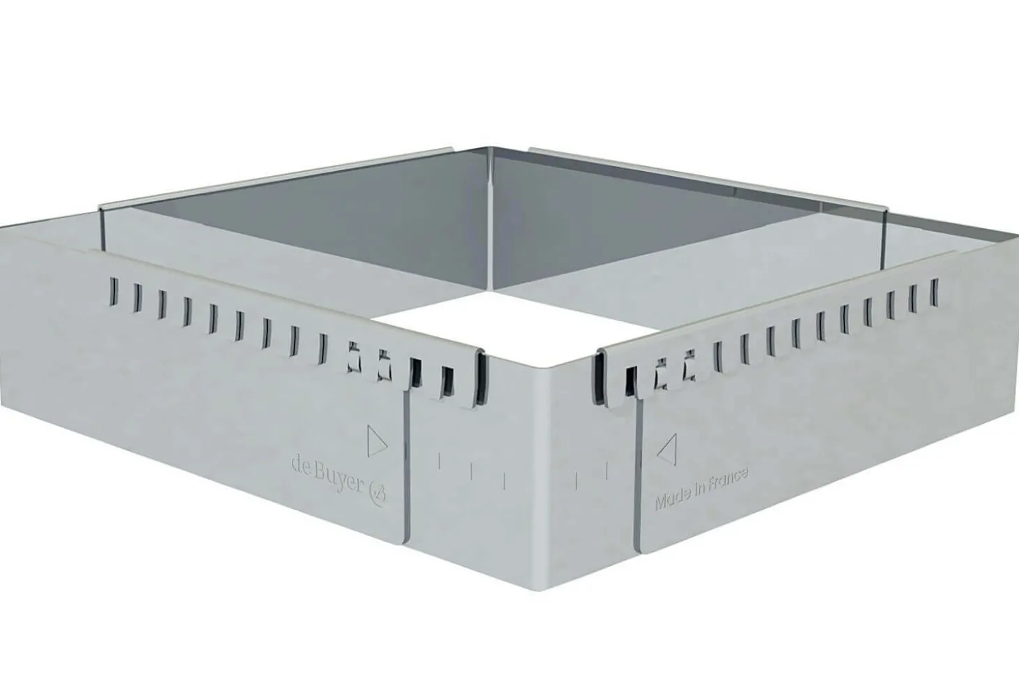Cadre à entremets extensible rectangle De Buyer en inox