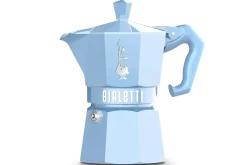 Cafetière italienne Bialetti Moka Exclusive bleu clair