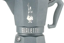 Cafetière italienne Bialetti Moka Exclusive Octagonal induction gris argent