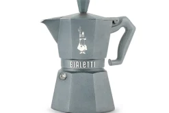 Cafetière italienne Bialetti Moka Exclusive Octagonal induction gris argent