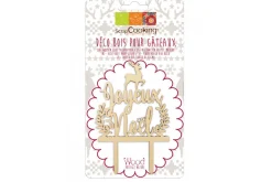 Cake topper Joyeux Noël Scrapcooking en bois