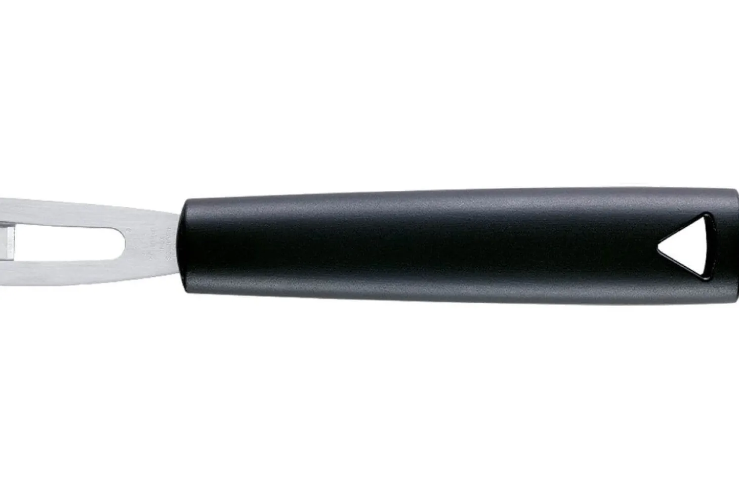 Canneleur Triangle forme U en inox manche en green grip