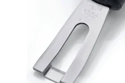 Canneleur Triangle forme U en inox manche en green grip
