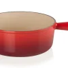 Caquelon Le Creuset 22cm en fonte émaillée Cerise