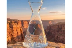 Carafe à eau Alaskan Maker Topographic Grand Canyon en verre cristallin