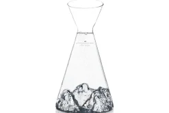 Carafe à eau Alaskan Maker Topographic Aiguille du midi en verre cristallin