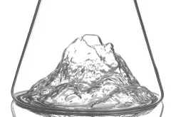 Carafe à eau Alaskan Maker Topographic Pic du midi en verre cristallin