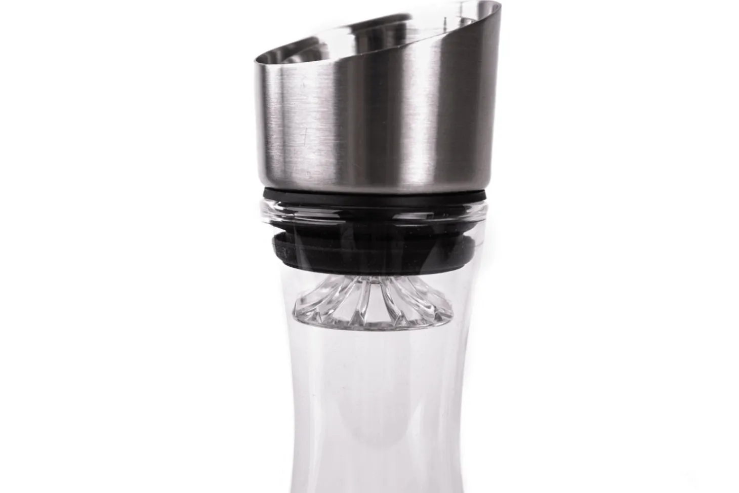 Carafe à vin Alaskan Maker Topographic Mont Blanc en verre cristallin soufflé à la main