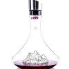 Carafe à vin Alaskan Maker Topographic Mont Everest en verre cristallin