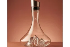 Carafe à vin Alaskan Maker Topographic Mont Everest en verre cristallin