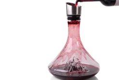 Carafe à vin Alaskan Maker Topographic Mont Everest en verre cristallin