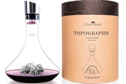 Carafe à vin Alaskan Maker Topographic Mont Rosa en verre cristallin