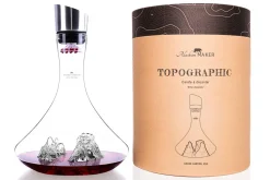 Carafe à vin Alaskan Maker Topographic Grand Canyon en verre cristallin