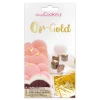 Carnet de 4 feuilles alimentaires en or véritable 24 carats Scrapcooking - 38x38mm