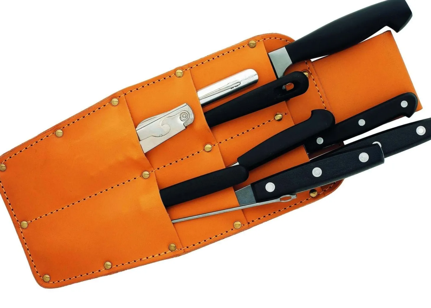 Carquois en cuir Au Nain 10 couteaux et accessoires