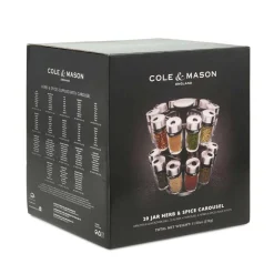 Carrousel à épices Cole & Mason 20 flacons