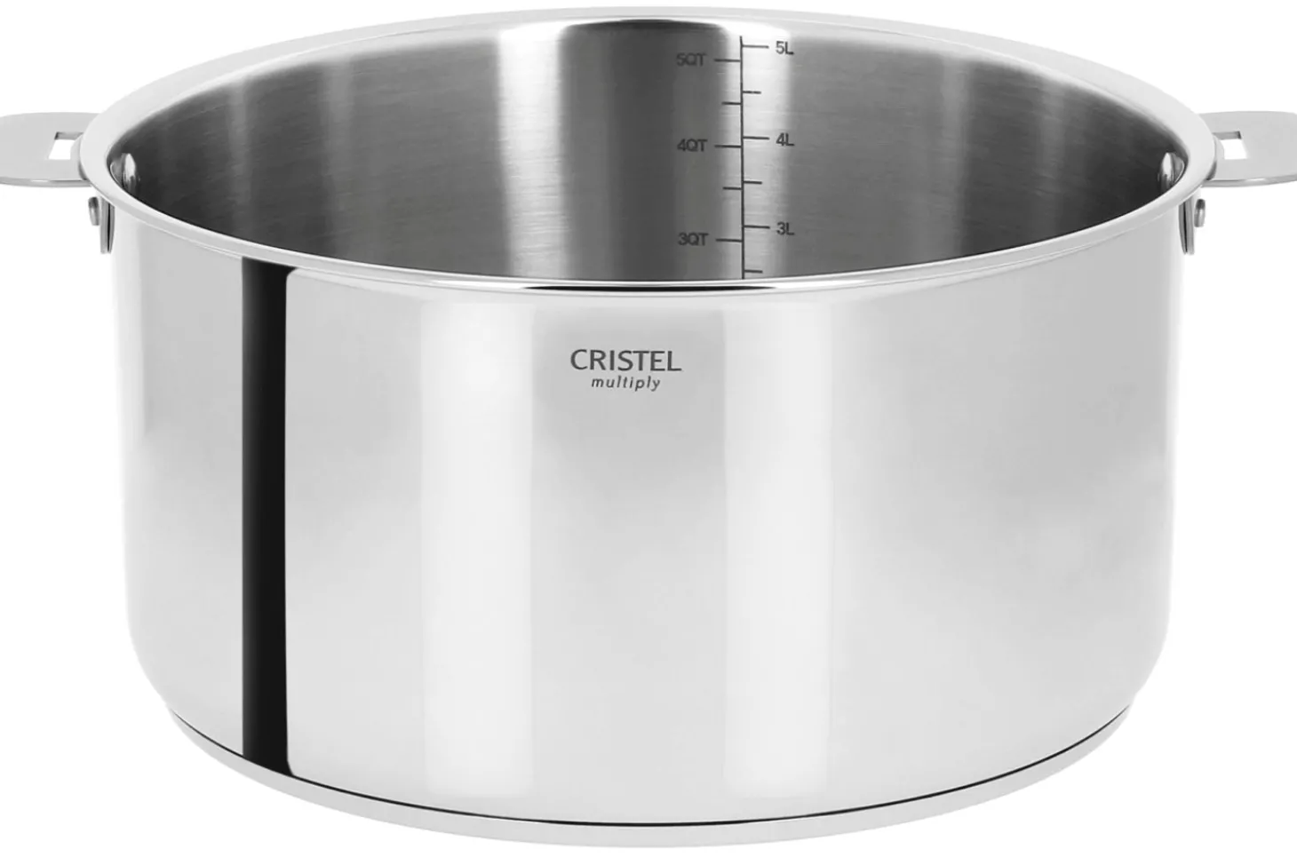 Casserole Cristel Casteline amovible en inox 5 plis