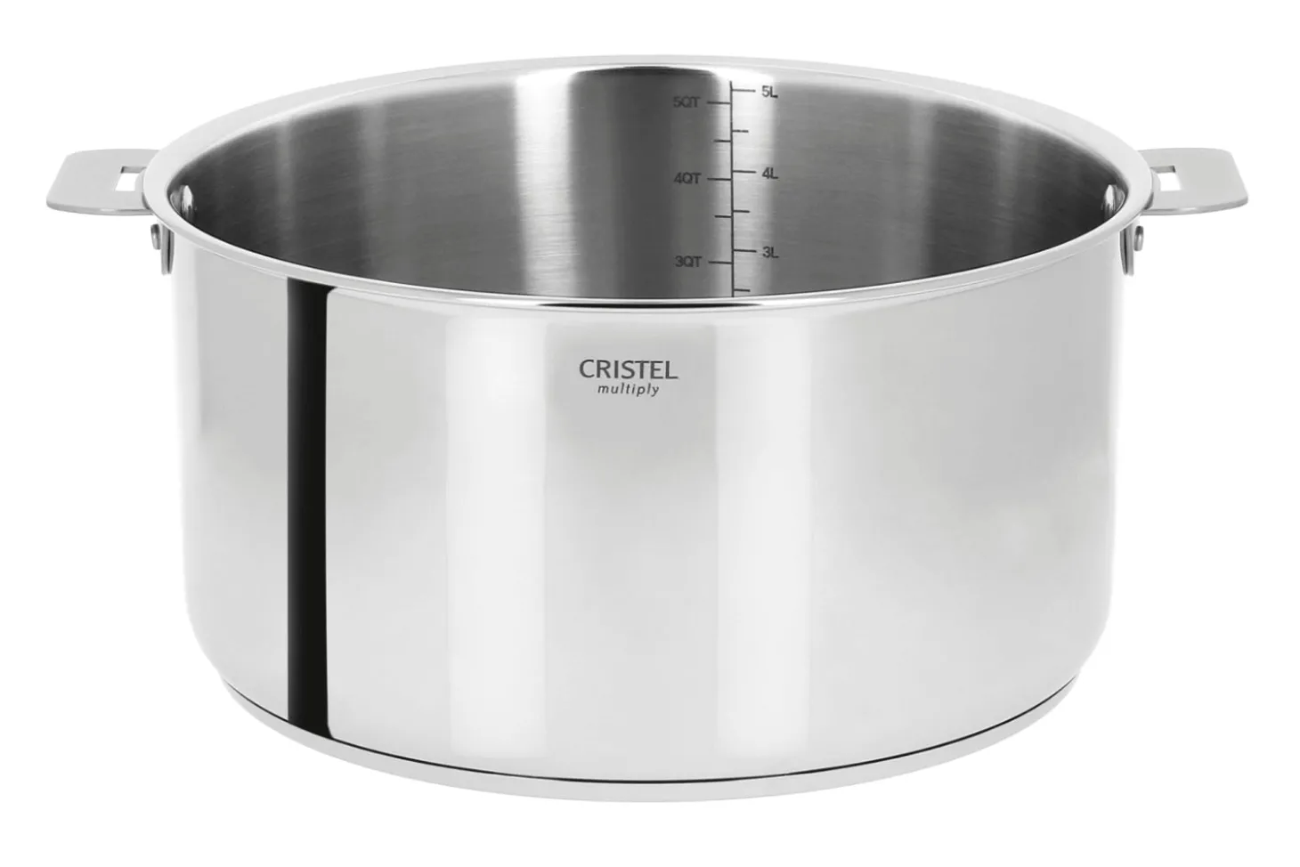 Casserole Cristel Casteline amovible en inox 5 plis