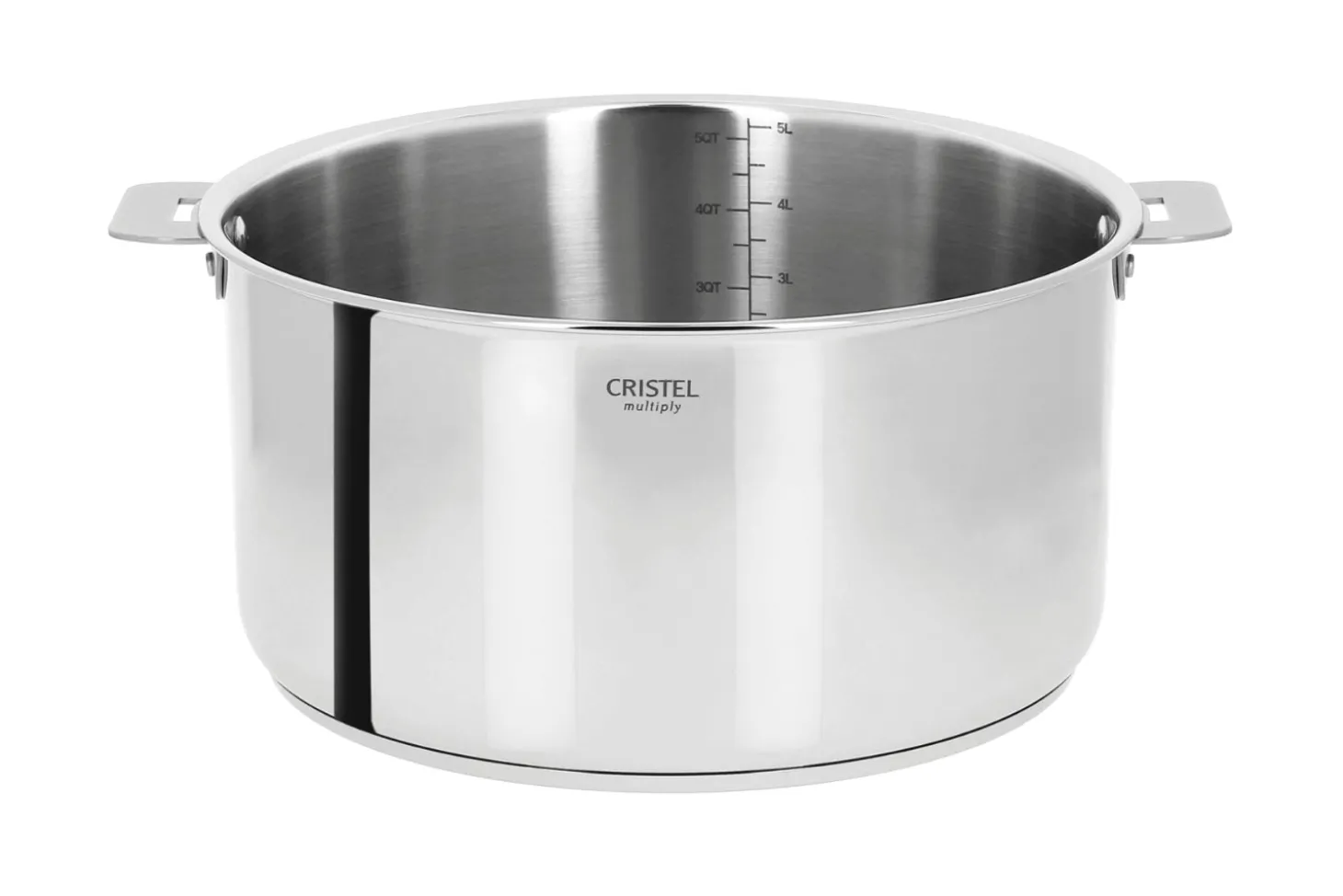 Casserole Cristel Casteline amovible en inox 5 plis
