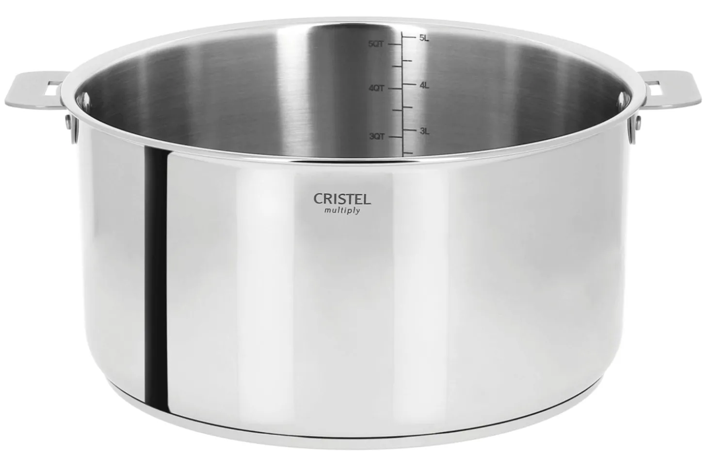 Casserole Cristel Casteline amovible en inox 5 plis