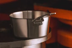Casserole Cristel 1826 en acier inoxydable 18/10 brossé